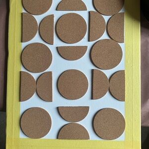 Craft Brown and Yellow Geometric Wall Art